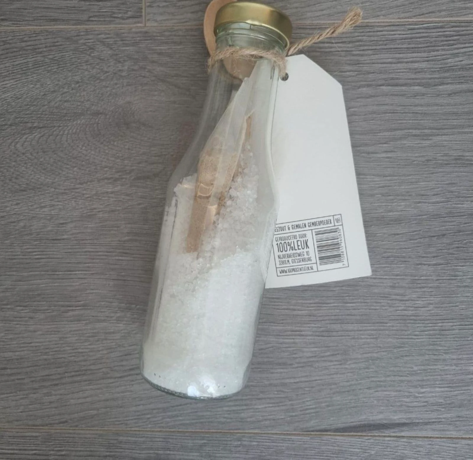 100% LEUK Pieds Bain Bouteille - Sel de Mer & Poudre de Gingembre (Neuf) – photo 2